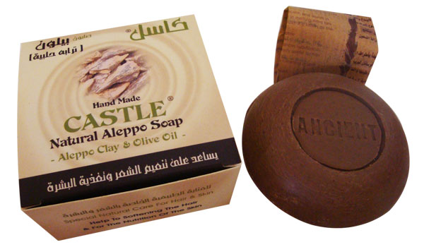  4 Olive oil soap with other oils (bio / organic): Castle with Clay (425)