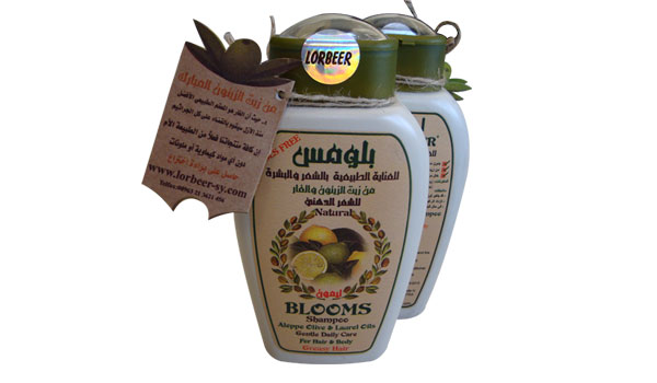  5-(Bio /Herbal Shampoo) Aleppo Liquid Laurel Soap : Blooms Shampoo Greasy Hair 400ml (514)