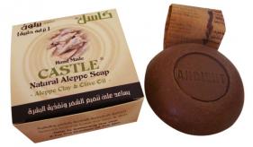  4 Olive oil soap with other oils (bio / organic): Castle with Clay (425)